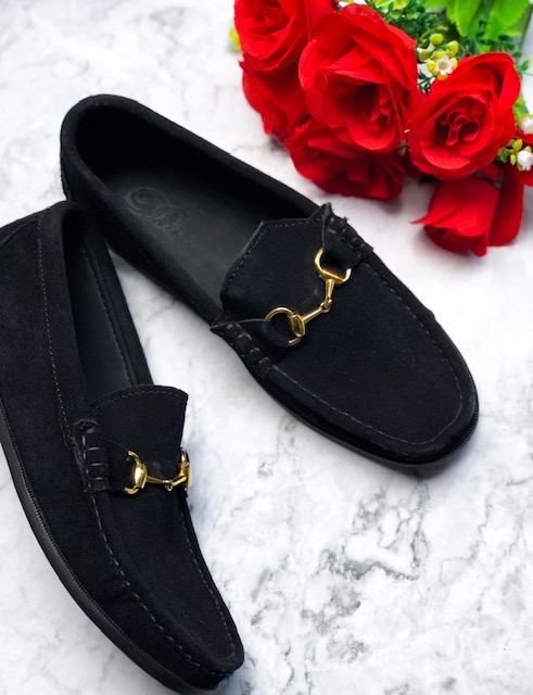 Picture of black men loafers by Dolls leather products
