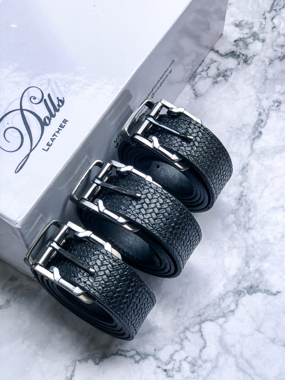 Embossed belt - Dolls Leather Products
