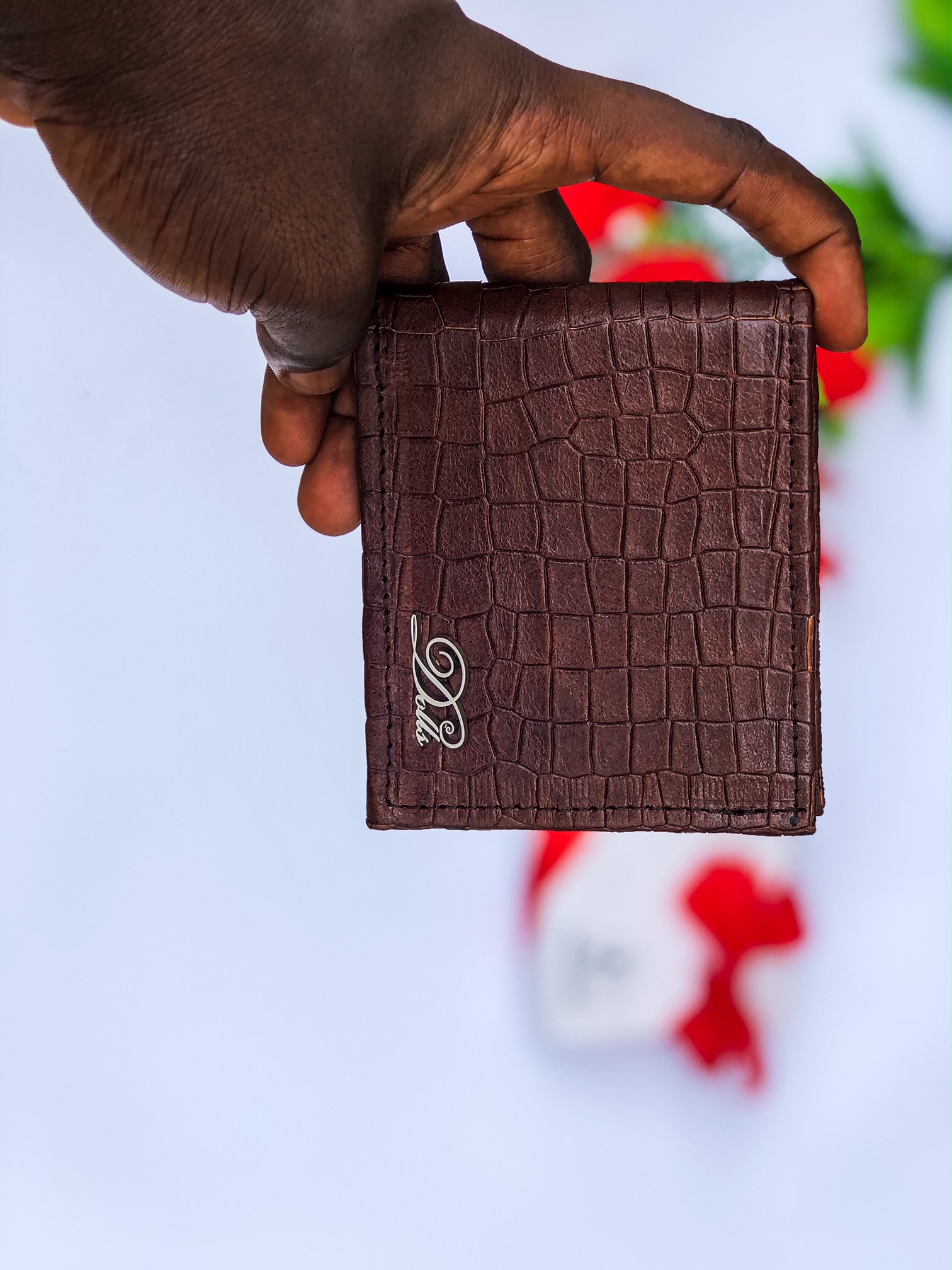 brown designer wallet